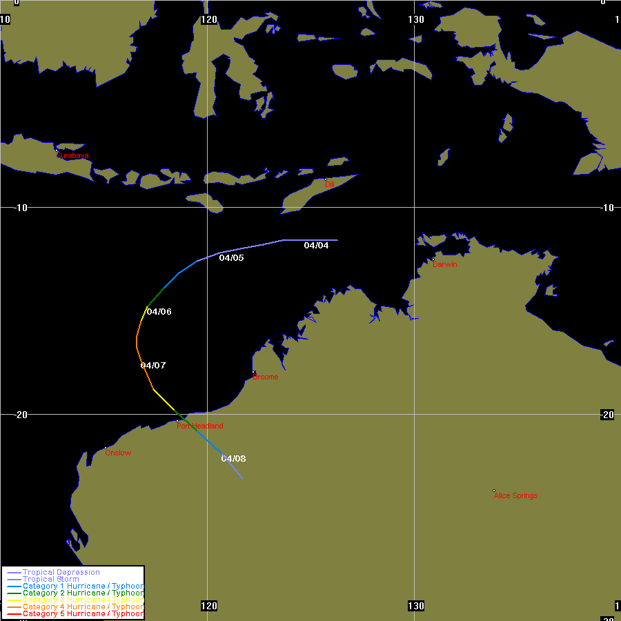 Tropical Cyclone Gwenda