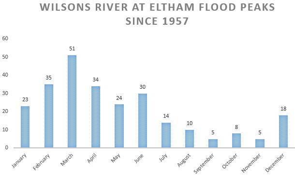 Wilsons River Floods at Eltham