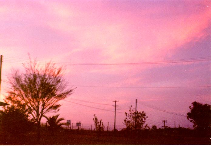 sunset sunset_pictures : Schofields, NSW   2 January 1990
