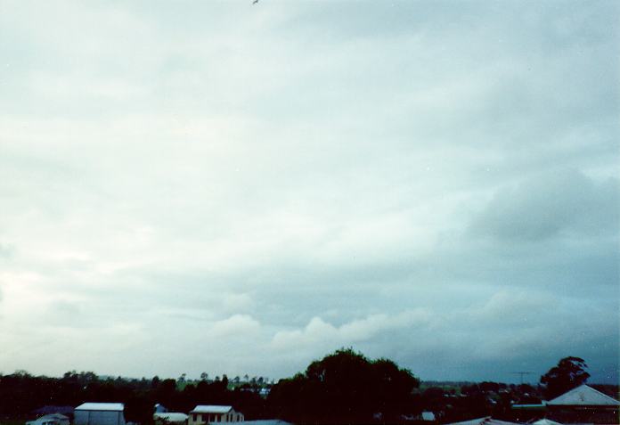 stratus stratus_cloud : Schofields, NSW   7 February 1990