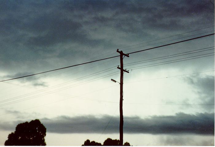 stratus stratus_cloud : Schofields, NSW   6 March 1990