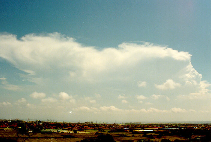thunderstorm cumulonimbus_incus : Coogee, NSW   18 January 1991