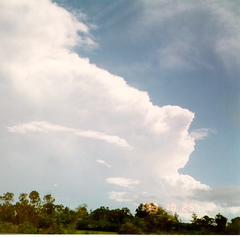 thunderstorm cumulonimbus_incus : Wyee, NSW   25 October 1993