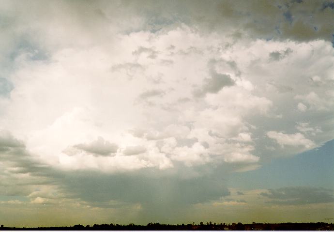 thunderstorm cumulonimbus_incus : Schofields, NSW   13 September 1994