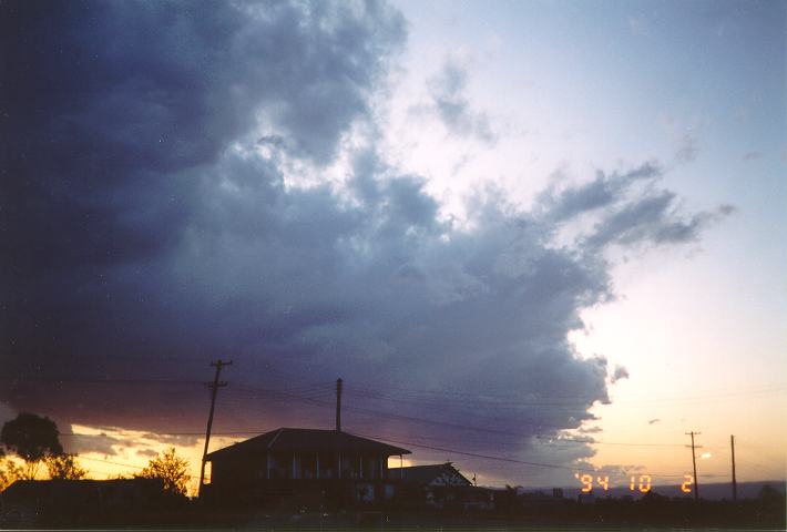 sunset sunset_pictures : Schofields, NSW   2 October 1994