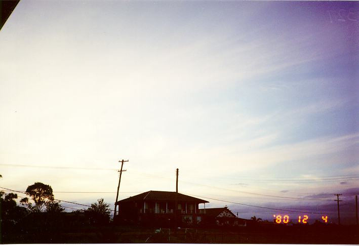 sunset sunset_pictures : Schofields, NSW   9 January 1995