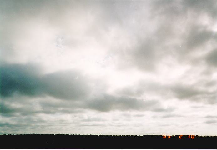 stratus stratus_cloud : Schofields, NSW   10 February 1995