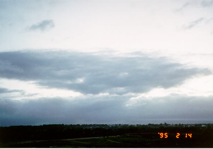 stratocumulus stratocumulus_cloud : Schofields, NSW   15 February 1995