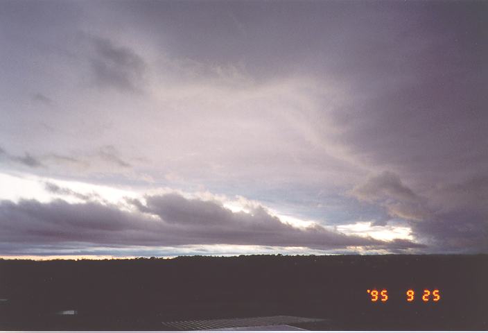altostratus altostratus_cloud : Schofields, NSW   25 September 1995