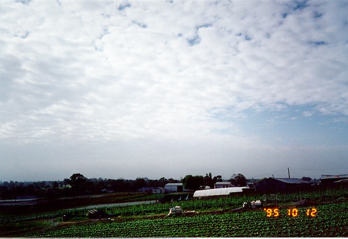 stratocumulus stratocumulus_cloud : Schofields, NSW   12 October 1995