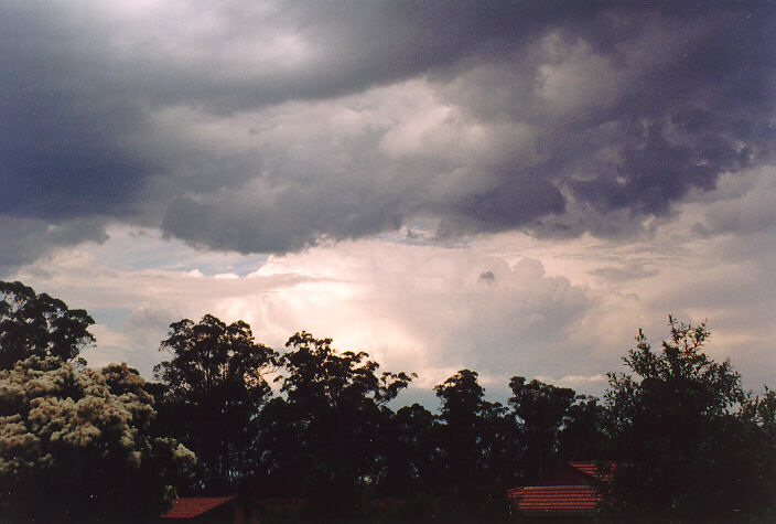 thunderstorm cumulonimbus_calvus : Oakhurst, NSW   28 October 1995