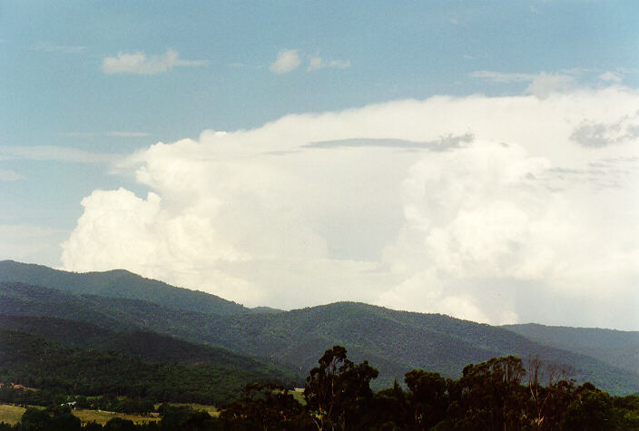 thunderstorm cumulonimbus_incus : Mt Buffalo, VIC   15 January 1996
