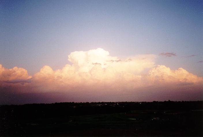 thunderstorm cumulonimbus_incus : Schofields, NSW   25 January 1996