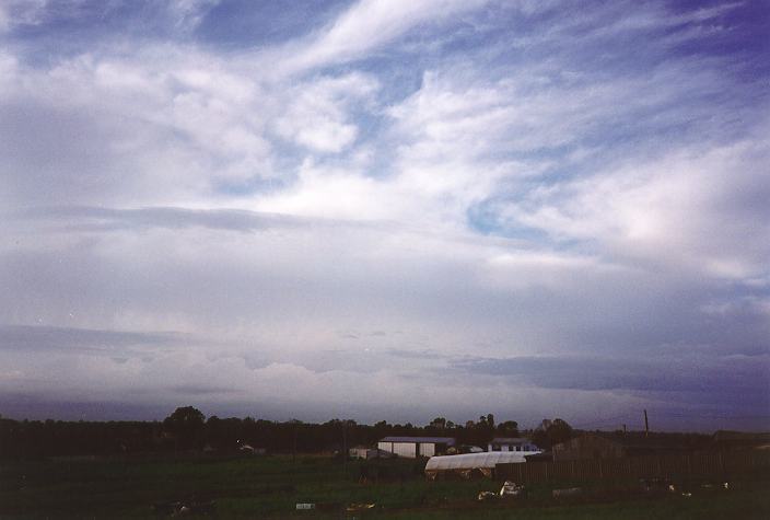 thunderstorm cumulonimbus_incus : Schofields, NSW   20 May 1996