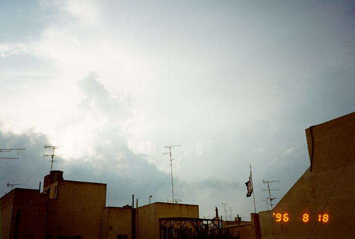 thunderstorm cumulonimbus_incus : Malta   18 August 1996