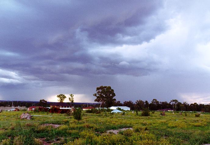 cumulonimbus thunderstorm_base : Schofields, NSW   30 September 1996