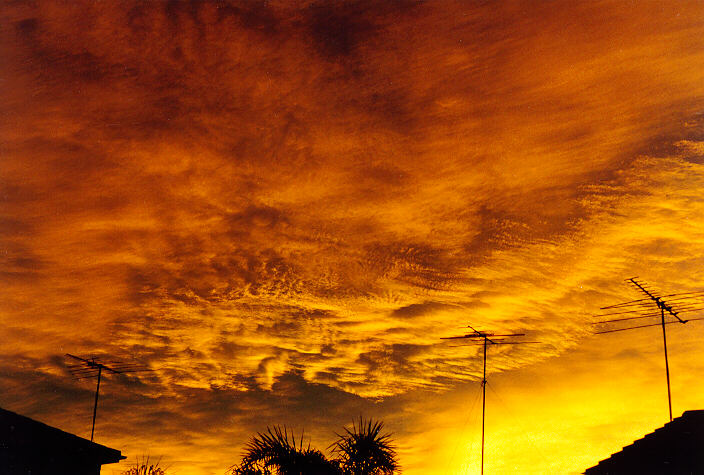 sunset sunset_pictures : Oakhurst, NSW   10 October 1996
