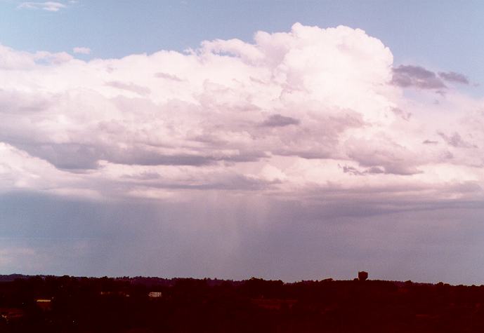 raincascade precipitation_cascade : Schofields, NSW   9 November 1996