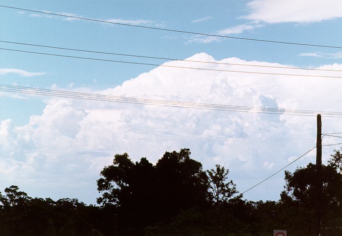 thunderstorm cumulonimbus_incus : Riverstone, NSW   28 December 1996