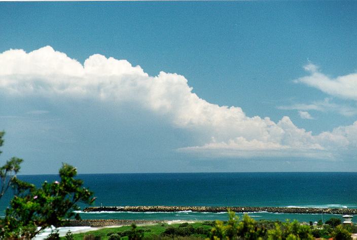 thunderstorm cumulonimbus_incus : Ballina, NSW   31 December 1996