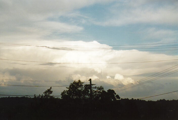 thunderstorm cumulonimbus_incus : Schofields, NSW   2 October 1997