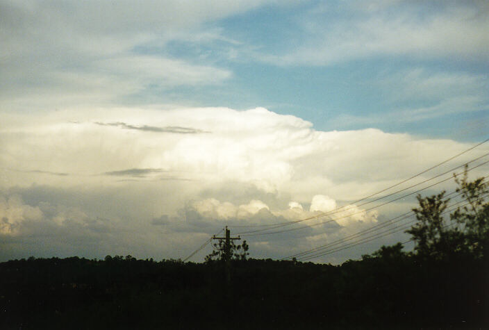 thunderstorm cumulonimbus_incus : Schofields, NSW   2 October 1997