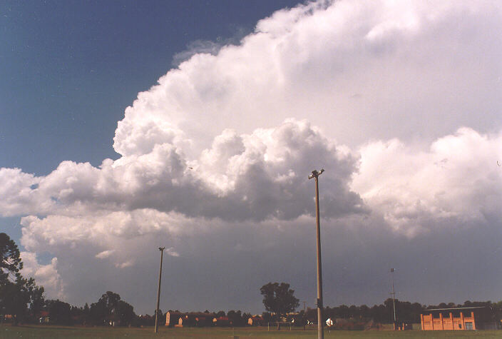 cumulonimbus supercell_thunderstorm : St Marys, NSW   12 November 1997