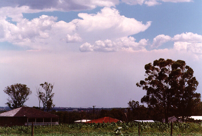 thunderstorm cumulonimbus_incus : Schofields, NSW   21 December 1997