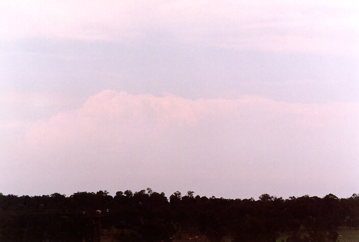 thunderstorm cumulonimbus_incus : Schofields, NSW   24 January 1998