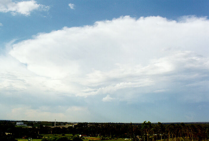 anvil thunderstorm_anvils : Rooty Hill, NSW   15 February 1998