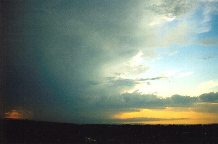 thunderstorm cumulonimbus_incus : Rooty Hill, NSW   12 March 1999