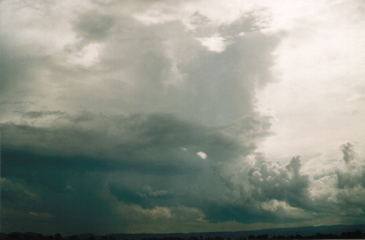 thunderstorm cumulonimbus_incus : Richmond, NSW   1 October 1999