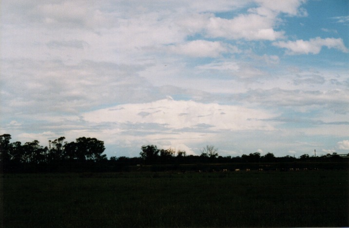 cumulonimbus supercell_thunderstorm : Richmond, NSW   6 November 1999