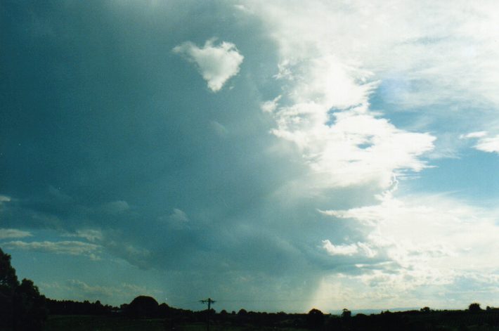 thunderstorm cumulonimbus_incus : Tregeagle, NSW   7 November 1999