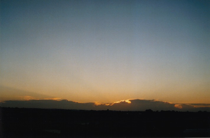 sunset sunset_pictures : Schofields, NSW   12 November 1999