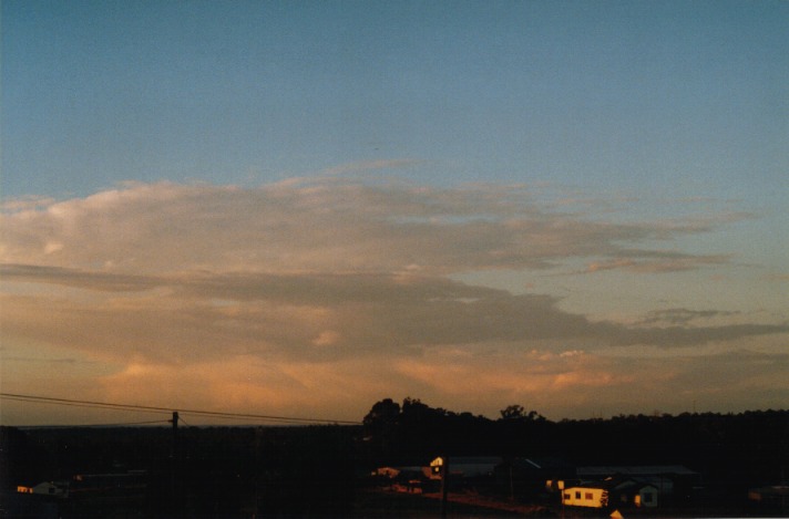 thunderstorm cumulonimbus_incus : Schofields, NSW   12 November 1999