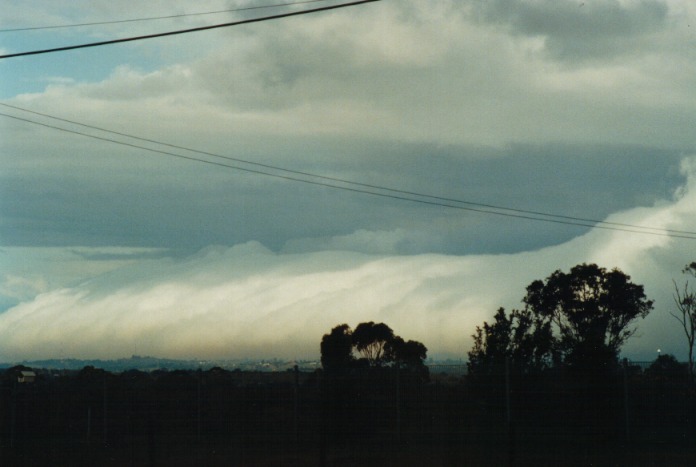 thunderstorm cumulonimbus_incus : Schofields, NSW   29 June 2000