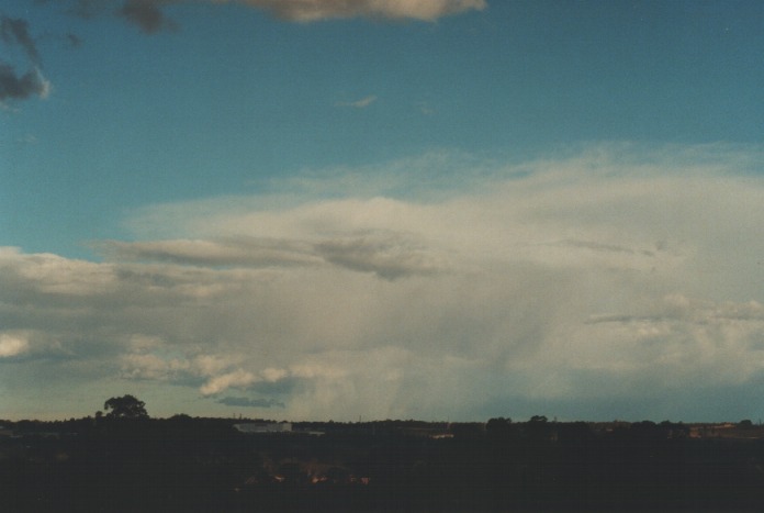 raincascade precipitation_cascade : Rooty Hill, NSW   23 August 2000