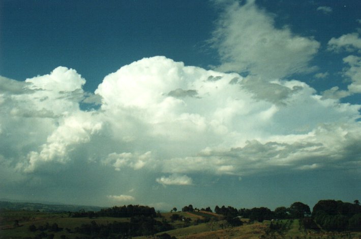 thunderstorm cumulonimbus_incus : McLeans Ridges, NSW   26 October 2000