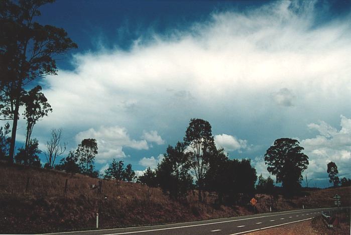 anvil thunderstorm_anvils : Howes Valley, NSW   3 November 2000