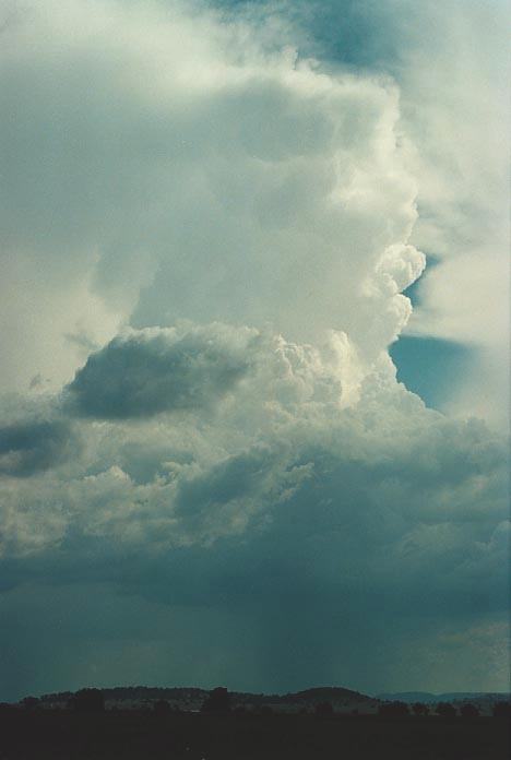 updraft thunderstorm_updrafts : W of Gunnedah, NSW   28 November 2000
