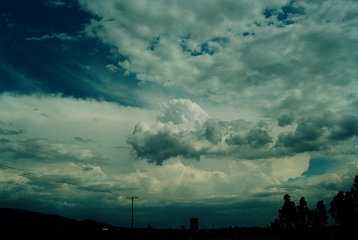 thunderstorm cumulonimbus_incus : near Scone, NSW   29 November 2000