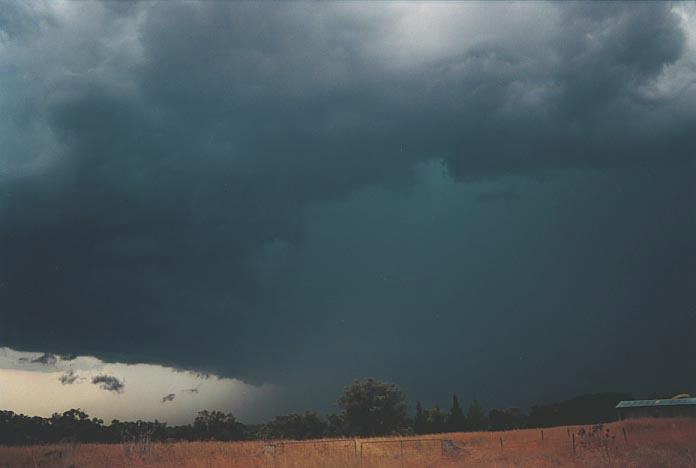cumulonimbus thunderstorm_base : N of Inverell, NSW   16 January 2001