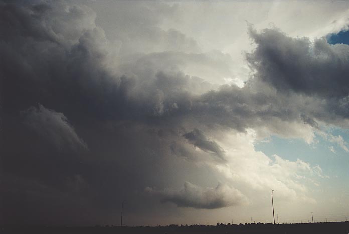 cumulonimbus thunderstorm_base : Amarillo, Texas, USA   29 May 2001