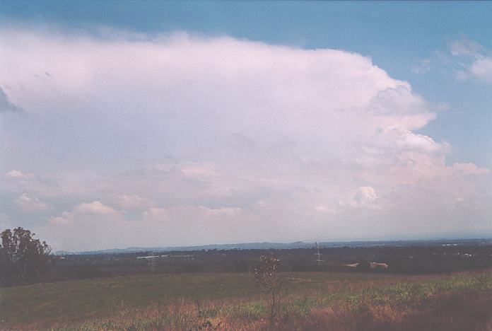 thunderstorm cumulonimbus_incus : Kemps Creek, NSW   2 October 2001