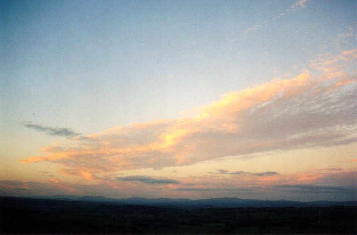 sunset sunset_pictures : McLeans Ridges, NSW   17 December 2001