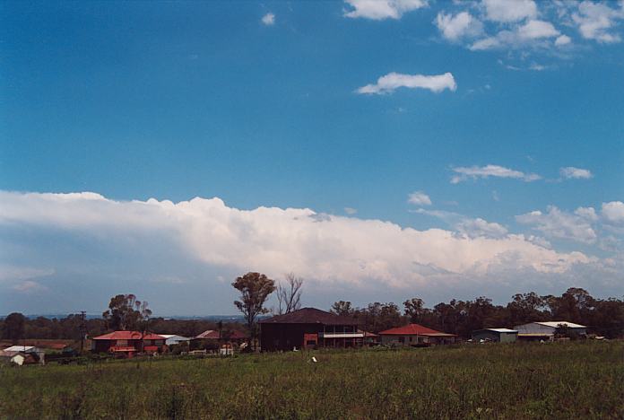 thunderstorm cumulonimbus_incus : Schofields, NSW   8 February 2002