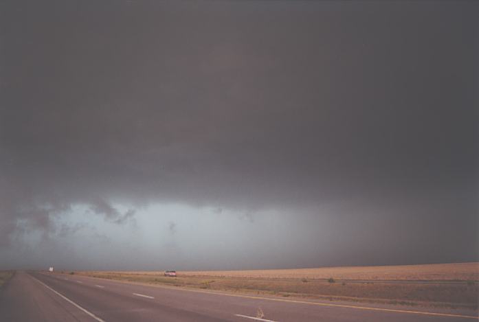 cumulonimbus thunderstorm_base : near Stratton, Colorado, USA   3 June 2002