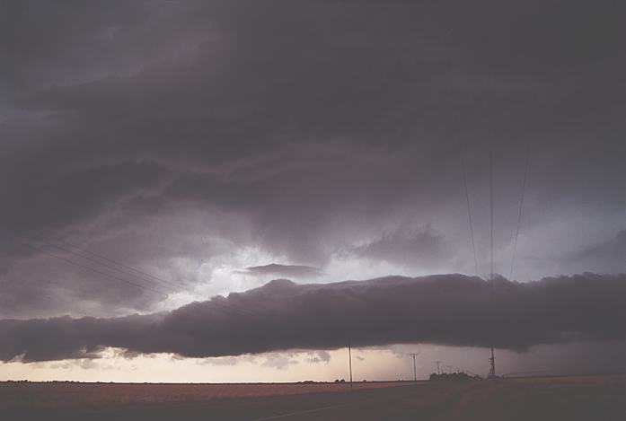 cumulonimbus thunderstorm_base : near McCoy, Texas, USA   4 June 2002