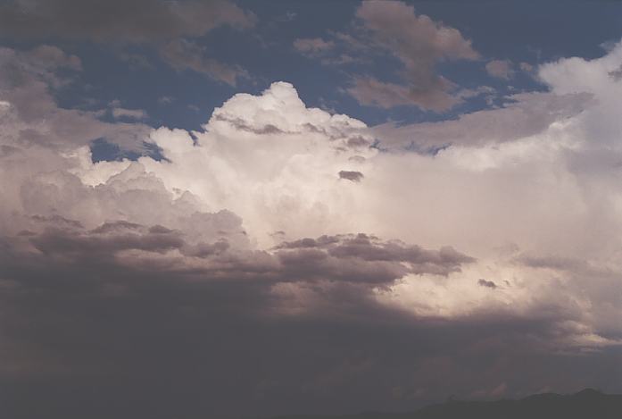 thunderstorm cumulonimbus_incus : E of Floydada, Texas, USA   4 June 2002